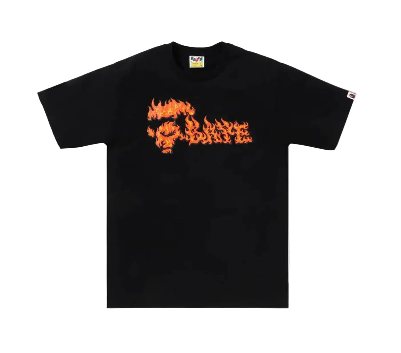 BAPE Flame Ape Face Tee Black/Red