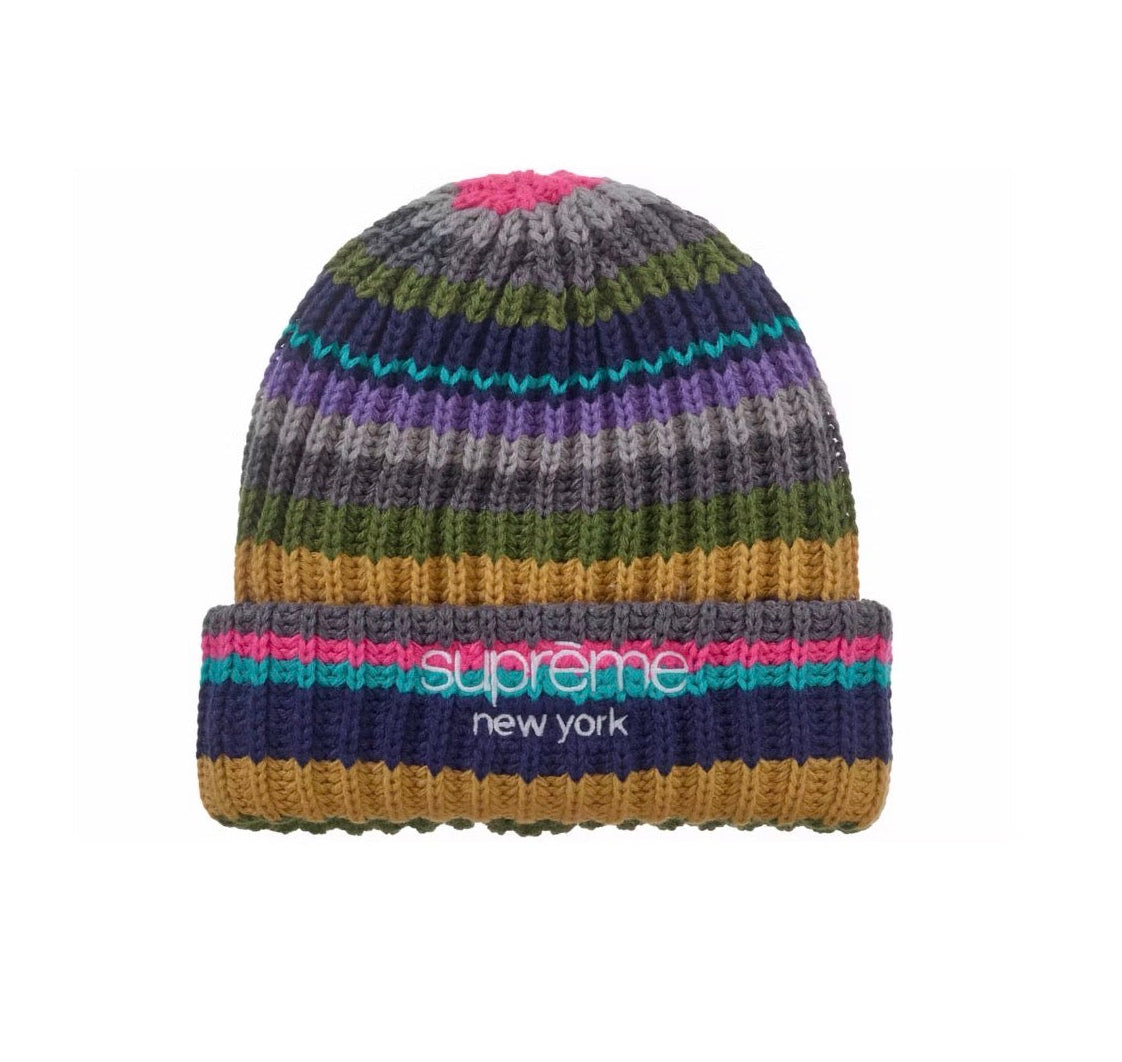 Supreme Classic Logo Chunky Ribbed Beanie Multicolor (FW26)