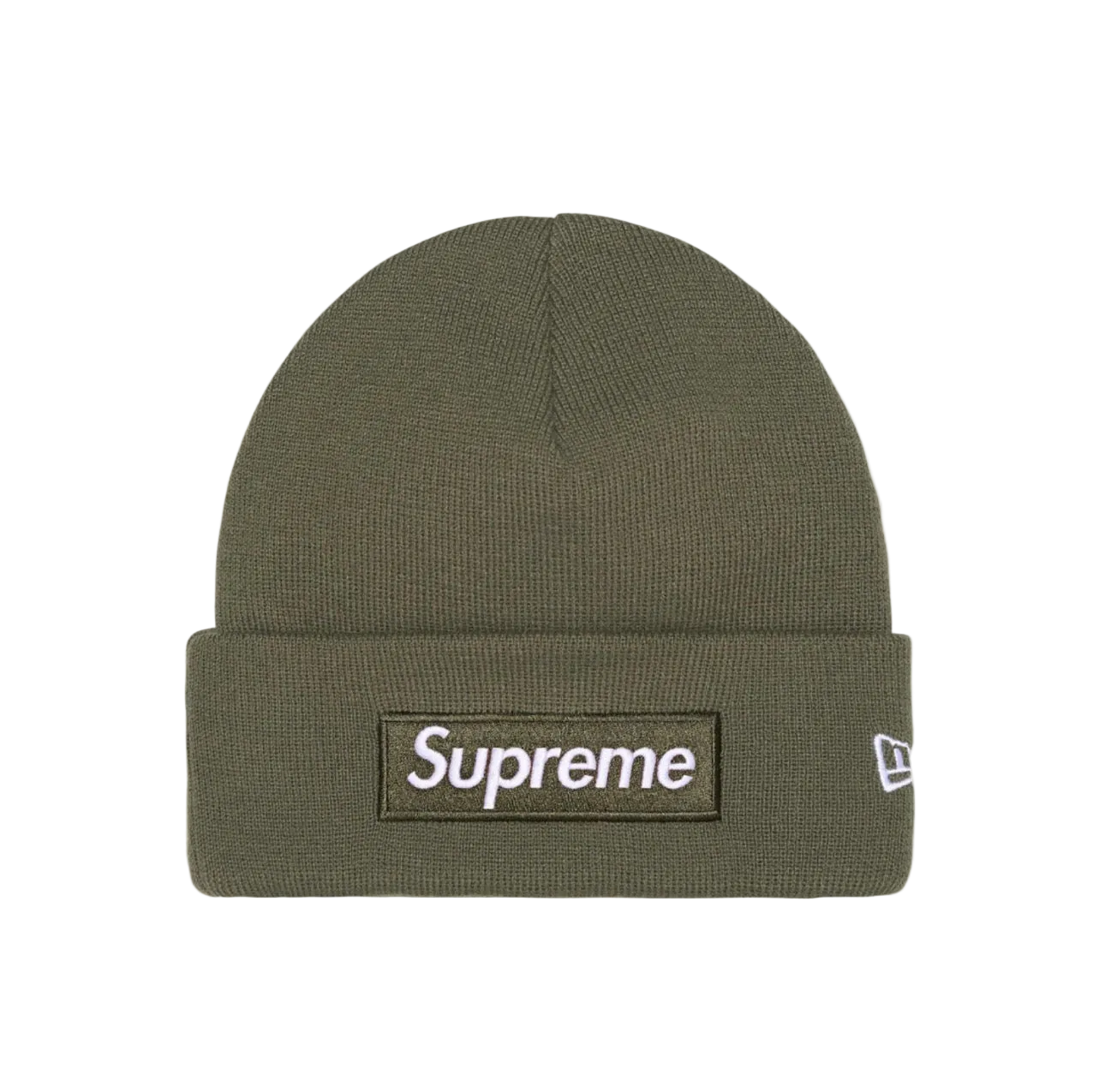 Supreme New Era Box Logo Beanie Light Olive