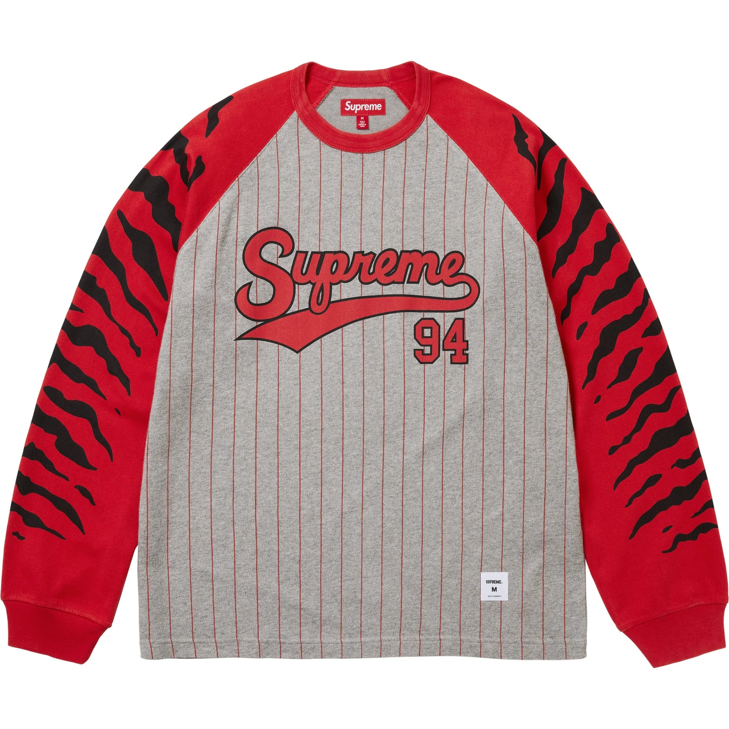 Supreme Tiger Raglan L/S Top Heather Grey