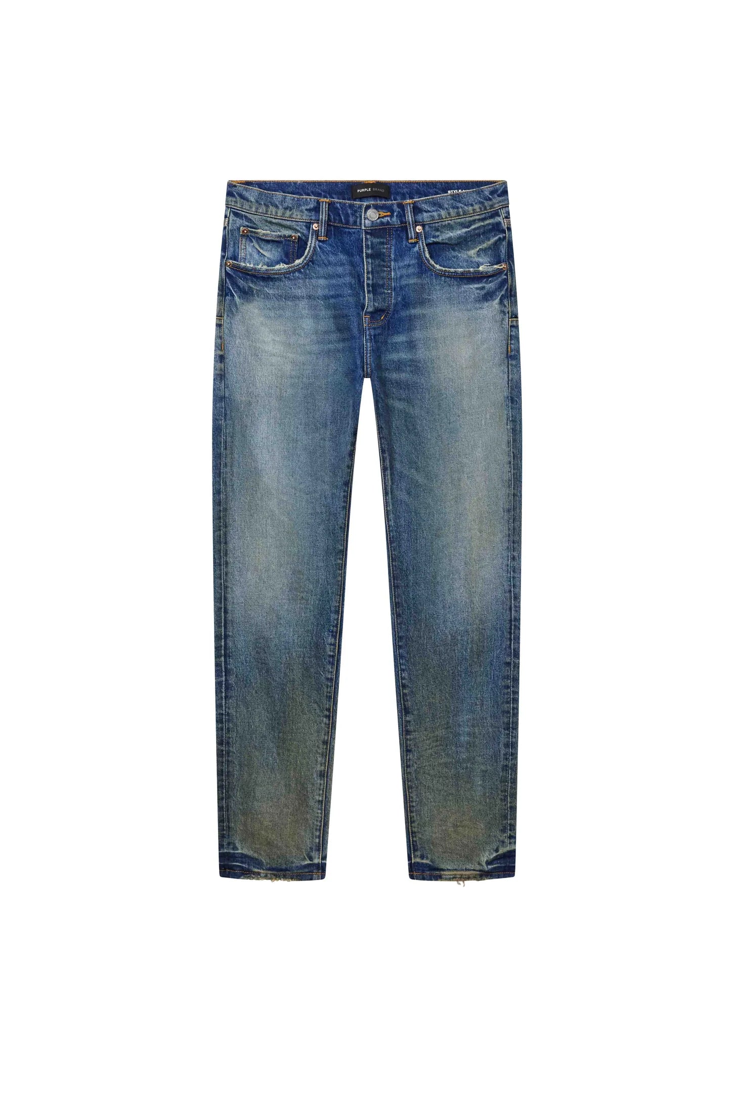 Purple Brand Skinny Crazed Bronze Jeans