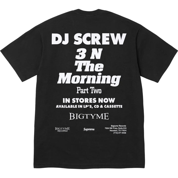 Supreme DJ Screw SUC Tee Black