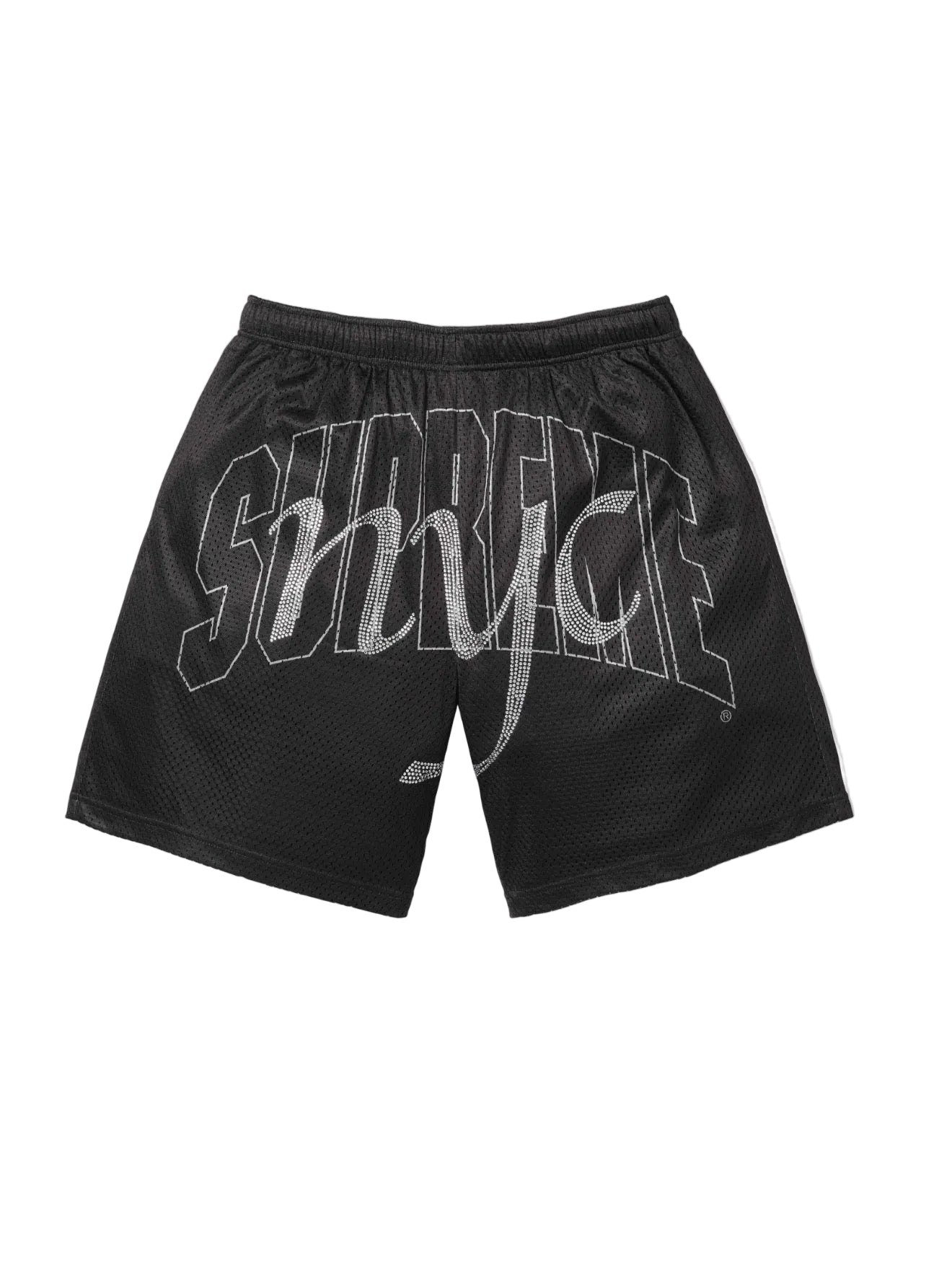 Supreme Rhinestone Mesh Shorts Black