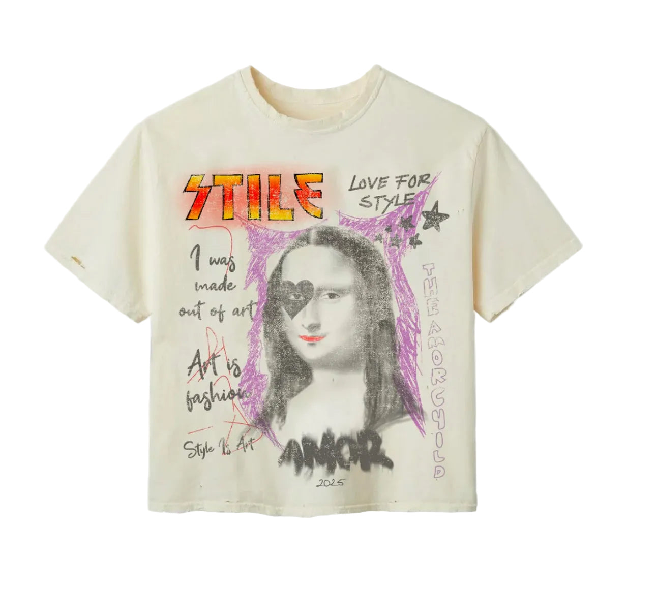 Stile Dé Amor Cream Monalisa Tee