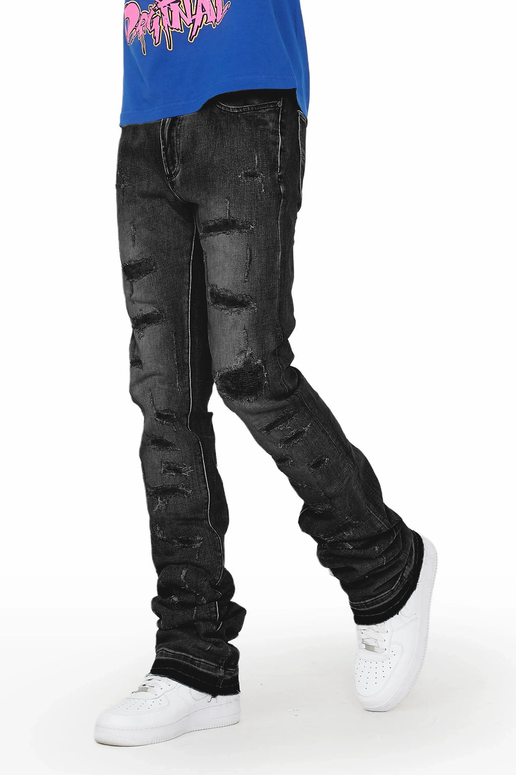 Rockstar Original - Tyrell Flare Cargo Jeans (Grey)
