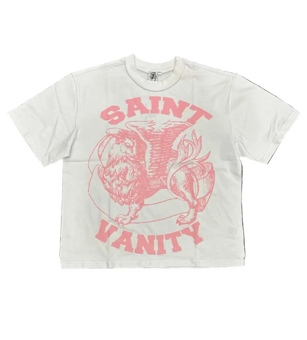 Saint Vanity Griffin Tee Cream & Pink