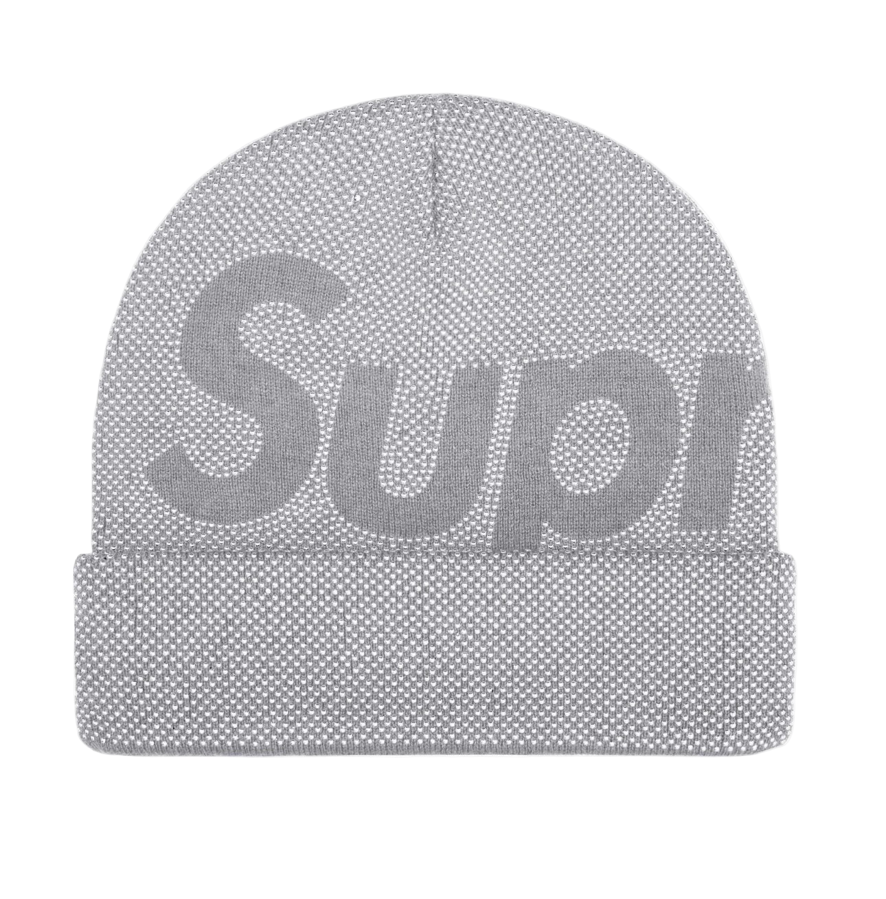 Supreme Studded Knockout Beanie Grey