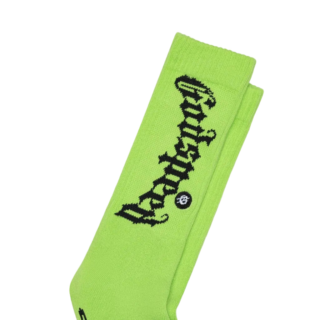 Godspeed New York New Age Logo Sock Neon Green/Black