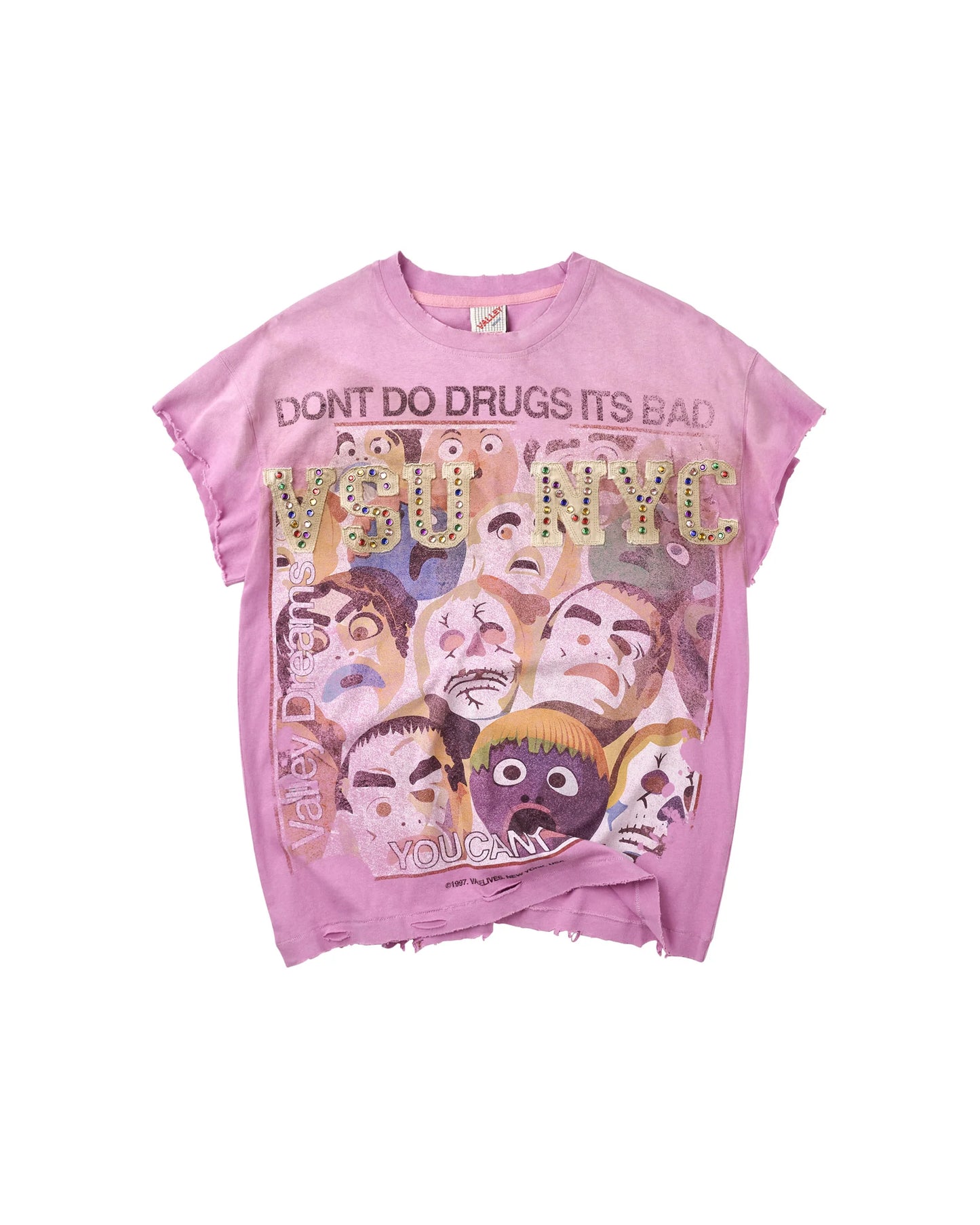Vale Forever No Drugs Tank Pink