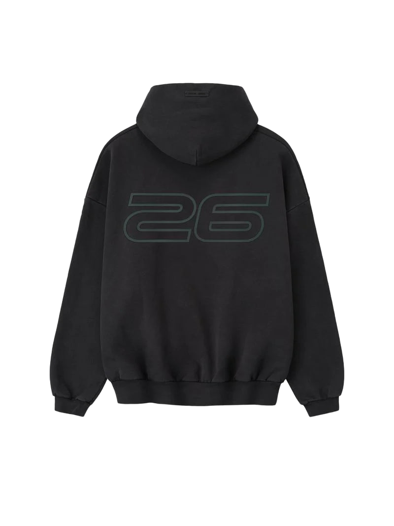 Essentials Fear Of God Fleece 90s Hoodie Vintage Black