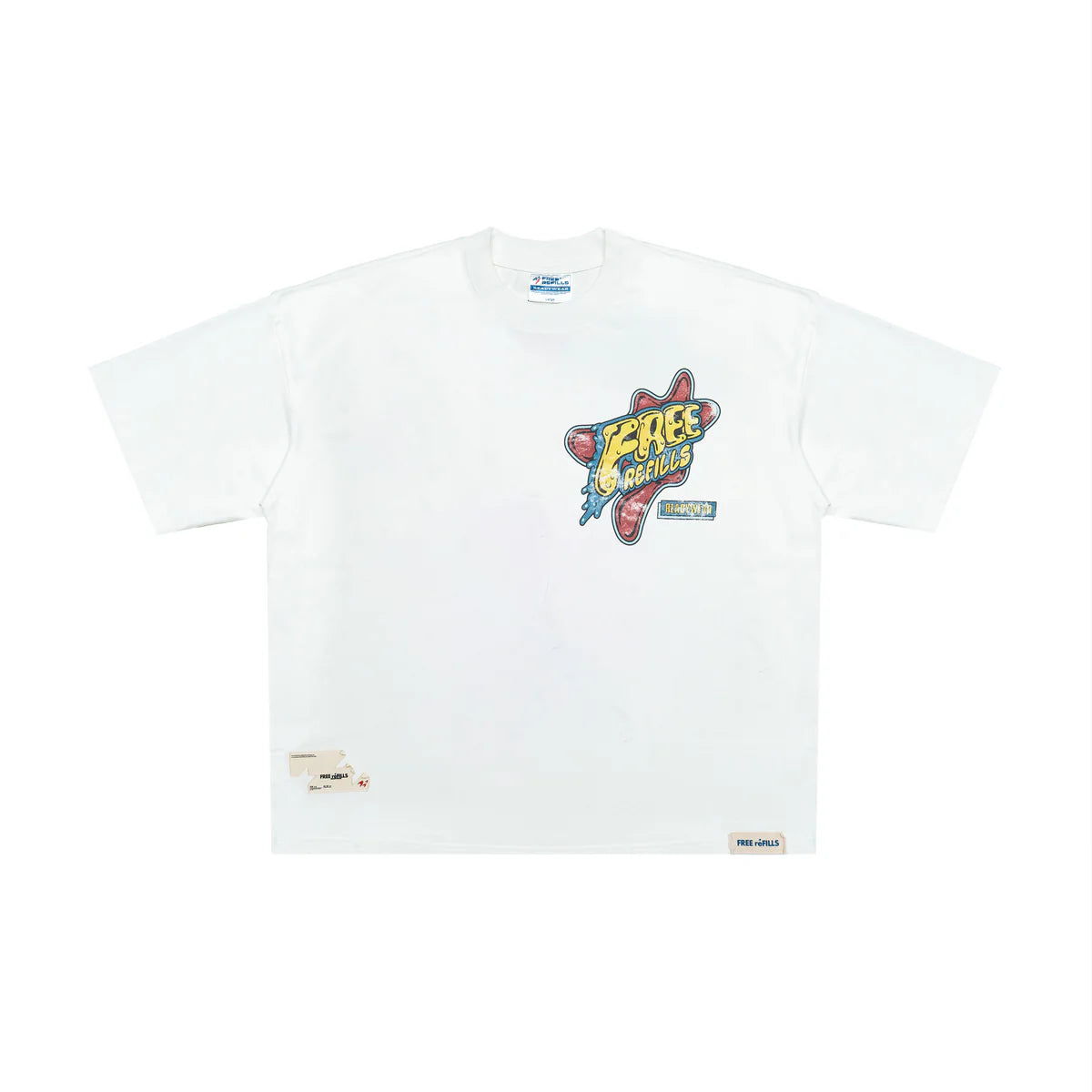 Free Refills Amoeba Tee Off White