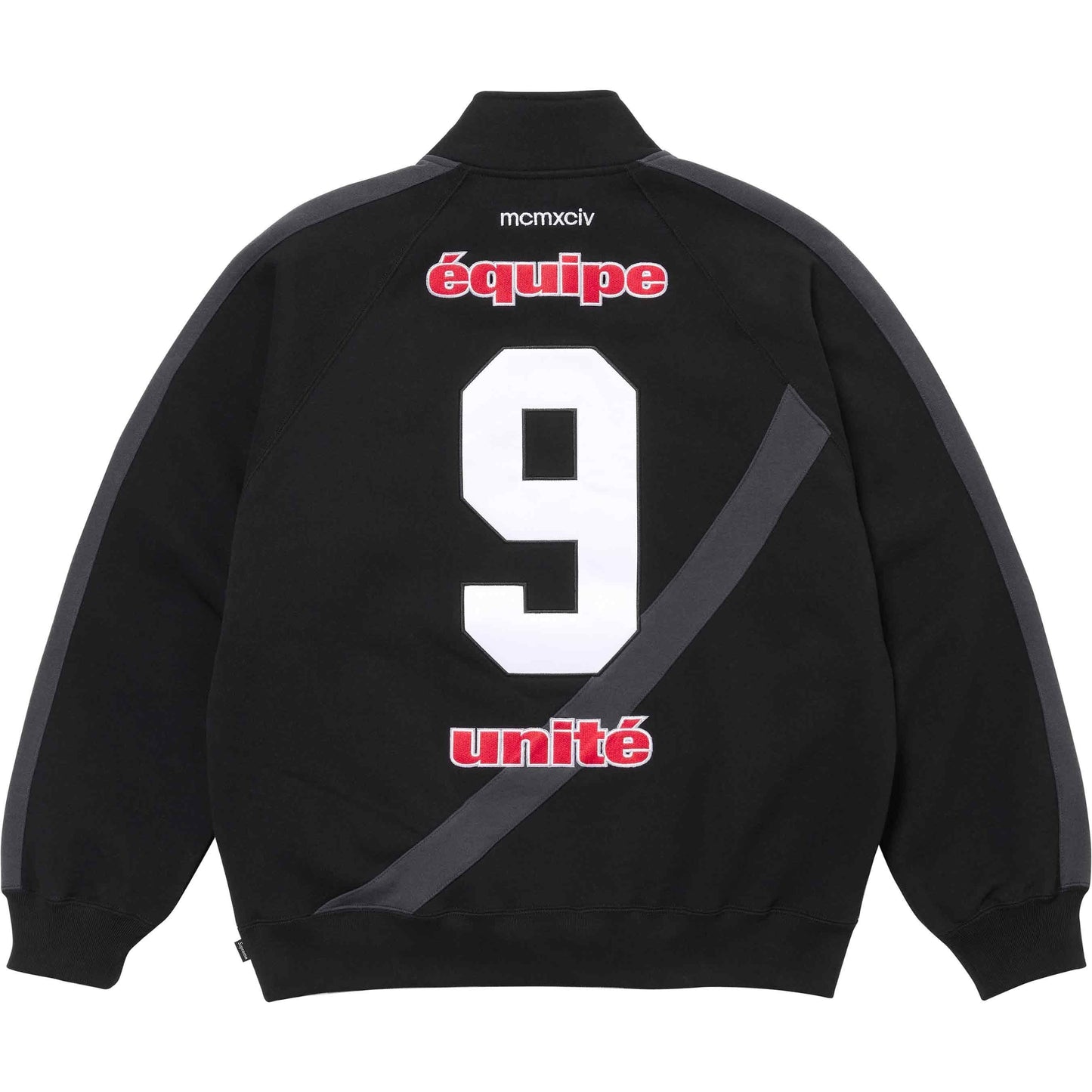Supreme Equipé Half Zip Sweatshirt Black