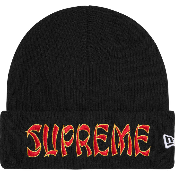 Supreme New Era Action Beanie Black