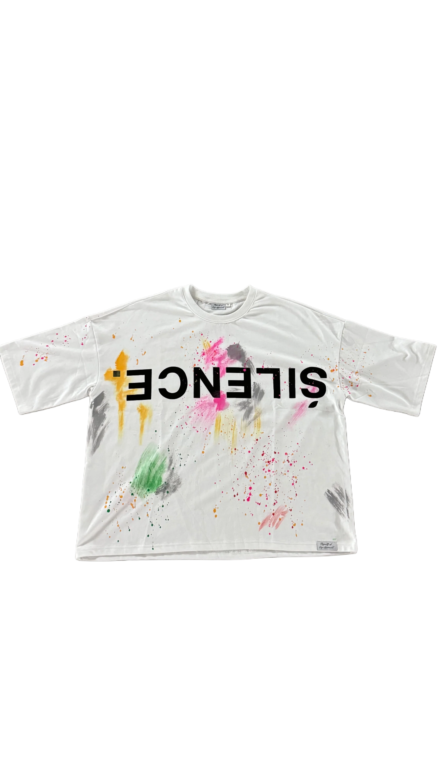 Onyx Apparel Paint SLNC Tee White