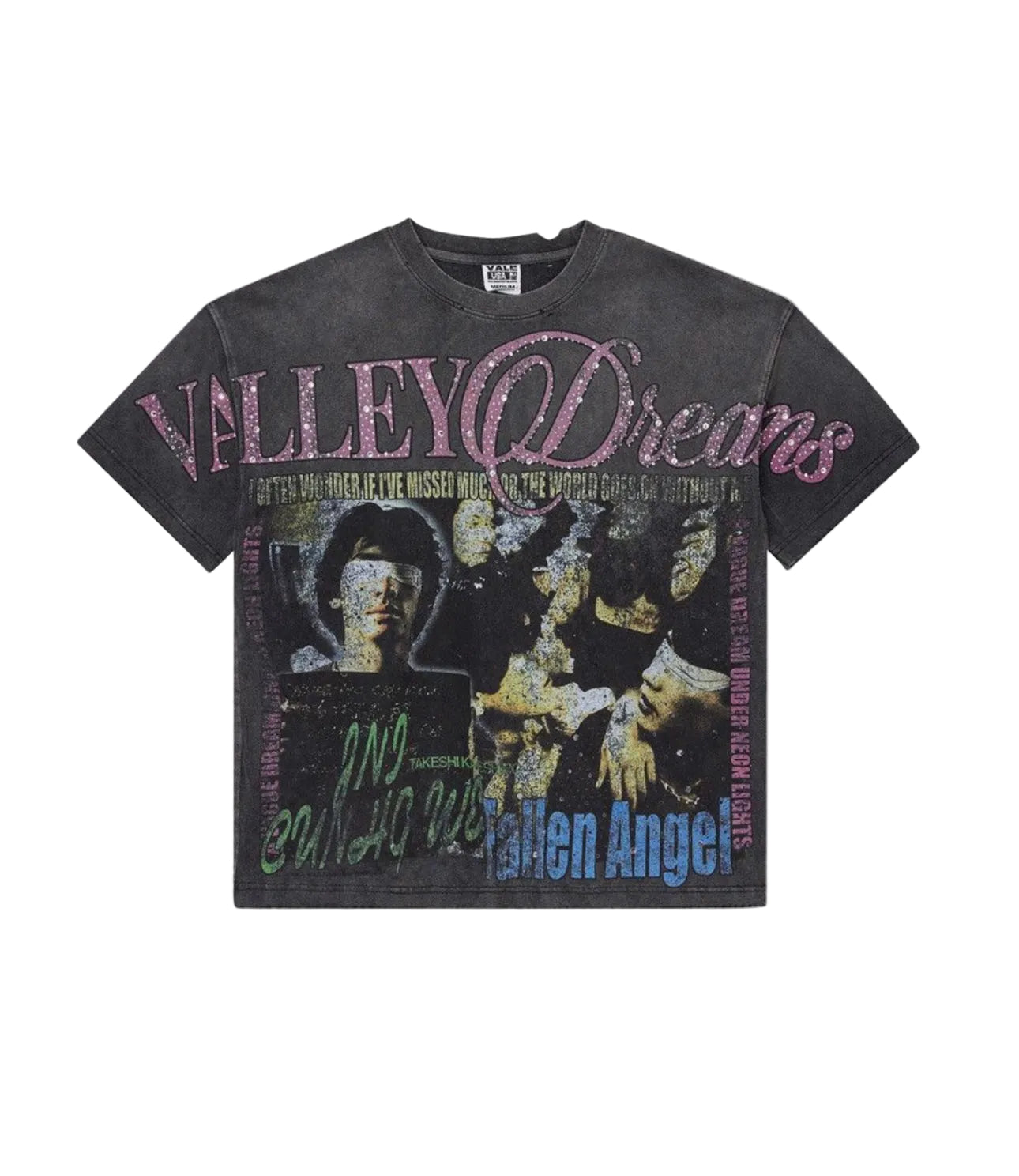 Vale Forever Fallen Angel Bling Tee Black