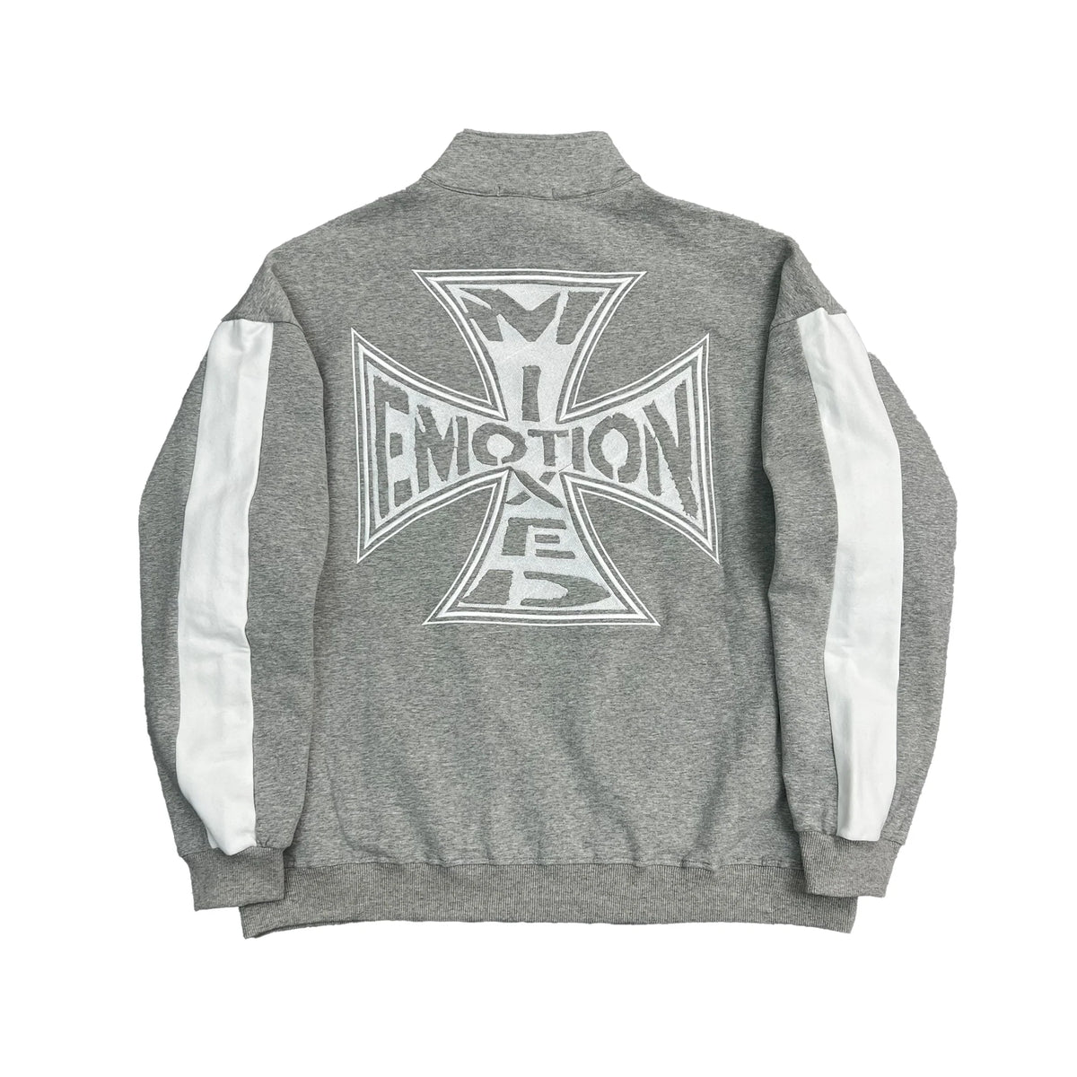 Mixed Emotion Quarter Zip Up Grey