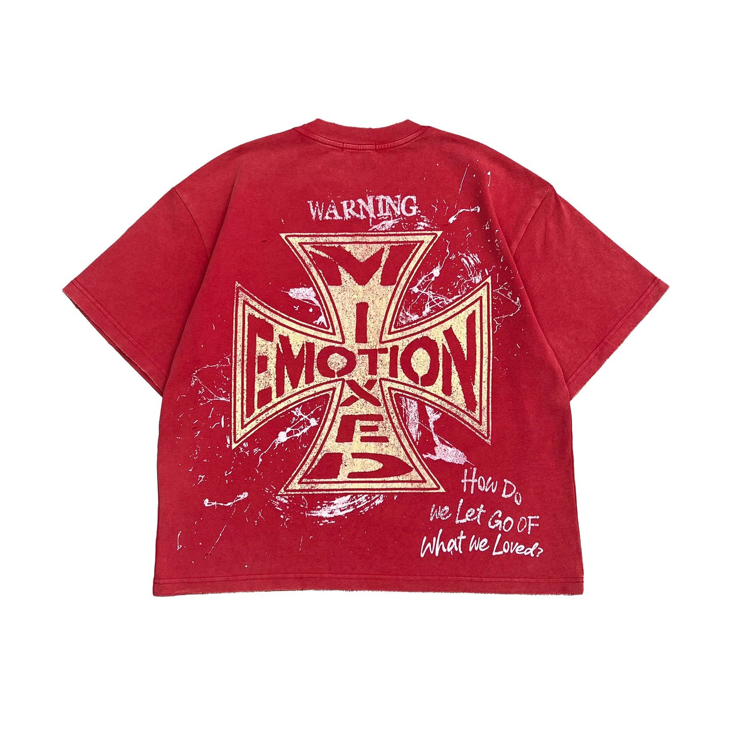 Mixed Emotion Red Crimson Tee