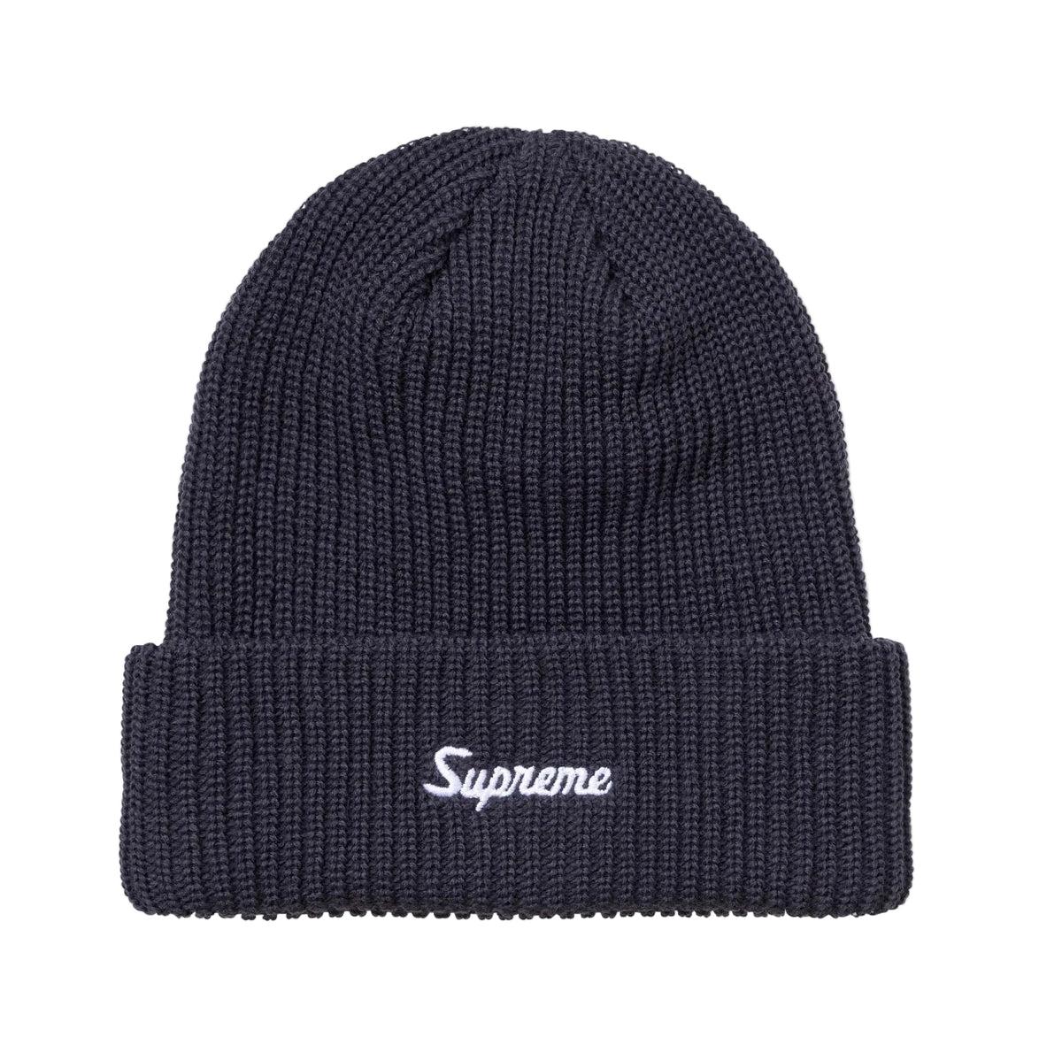 Supreme Loose Gauge Beanie Navy
