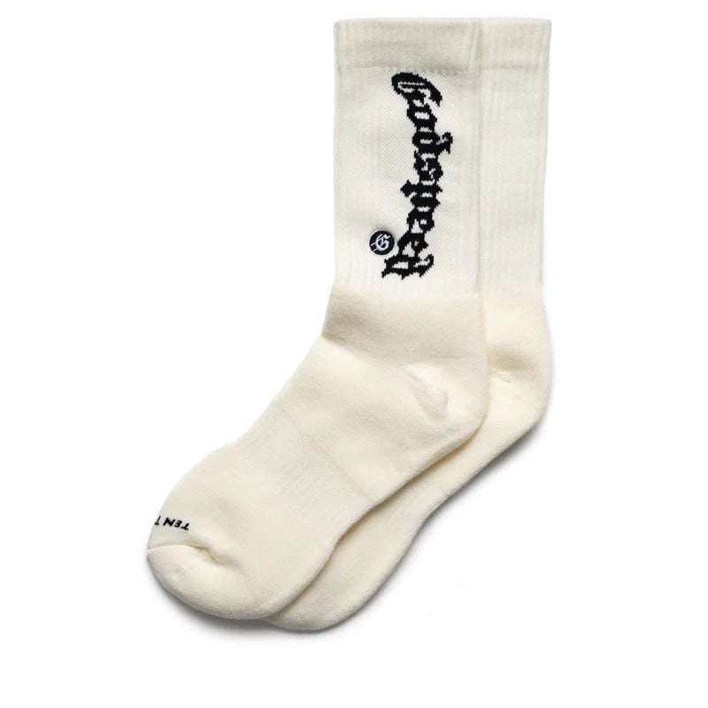 Godspeed New York OG Logo Socks White/Black