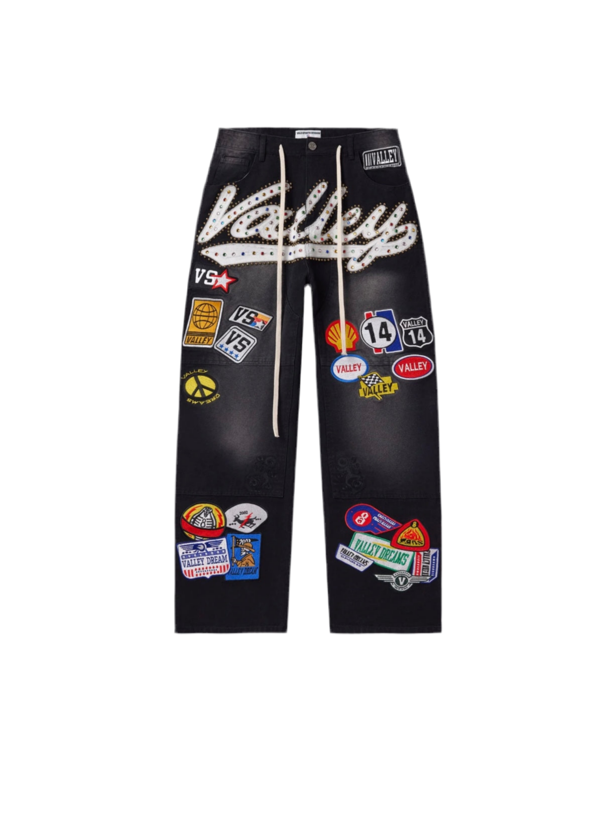 Vale Forever 1980s Painters Denim Black