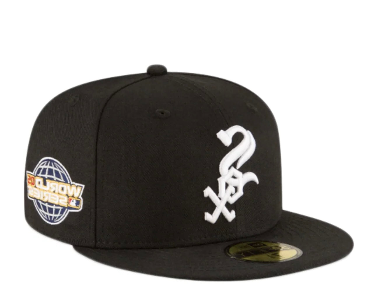 Chicago White Sox All Black 2005 Fitted Hat