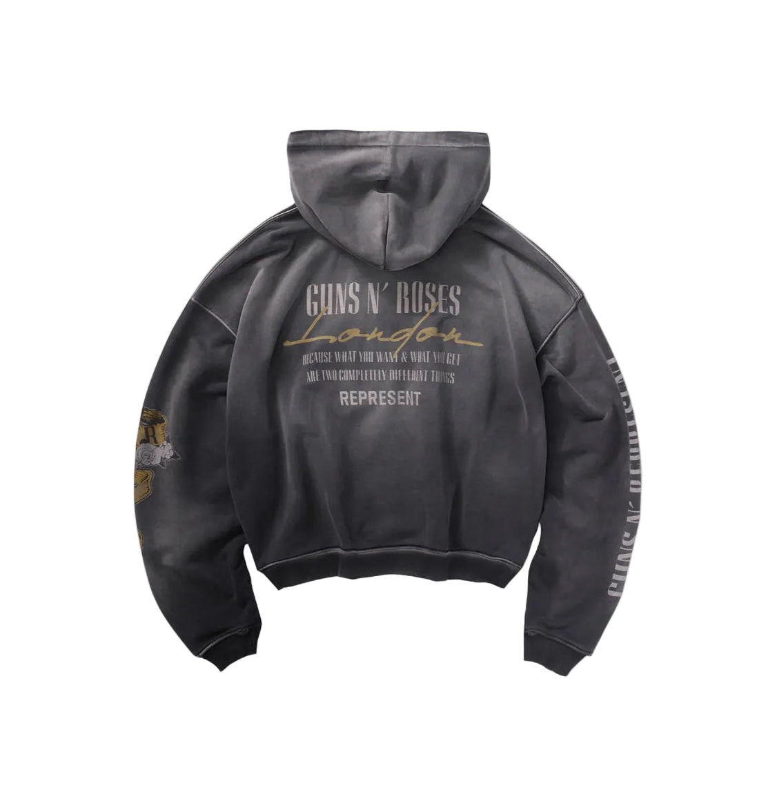 Represent X Guns N’ Roses Cross Zip Up Hoodie