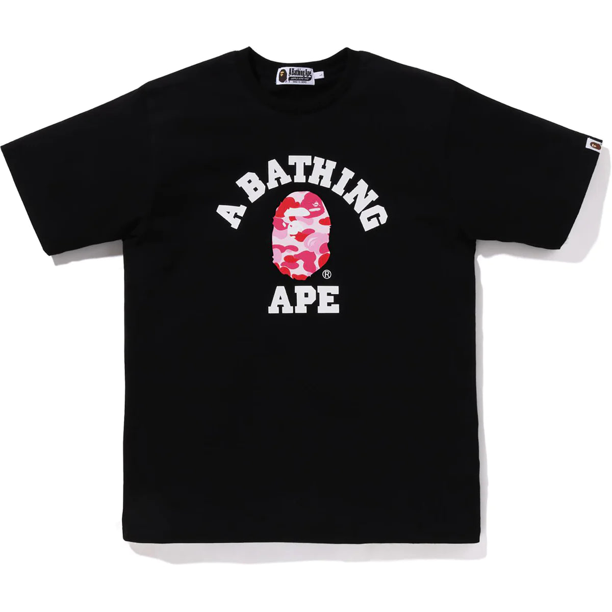 Bape ABC Camo College Tee Black/Pink