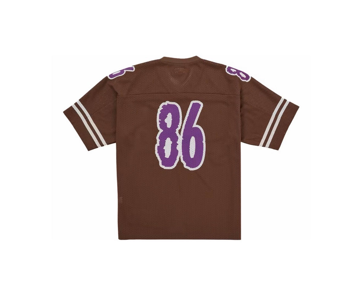 Supreme Reflective Football Jersey Brown