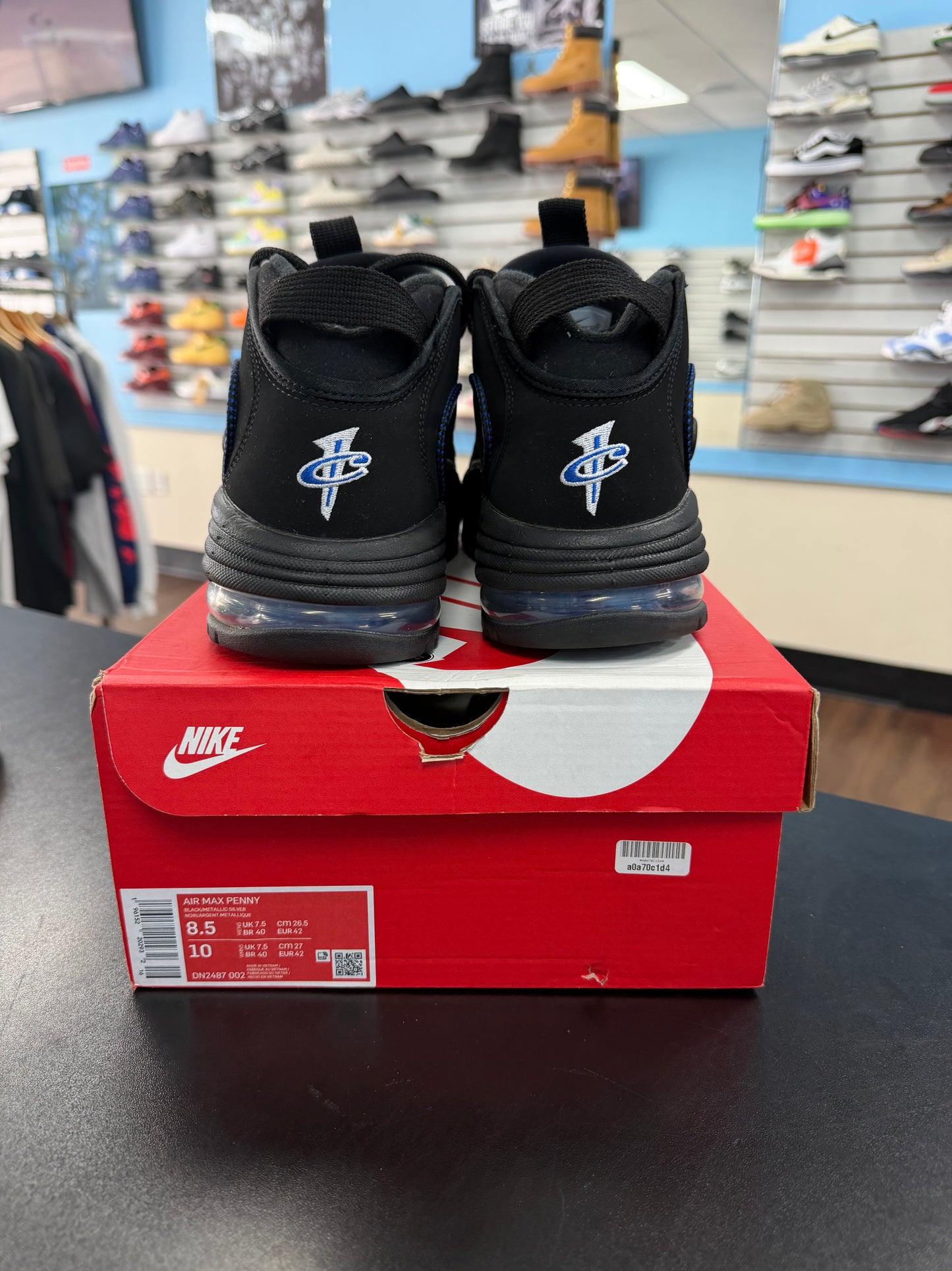 Nike Air Max Penny 1 All-Star Black Metallic Silver (Pre Owned)