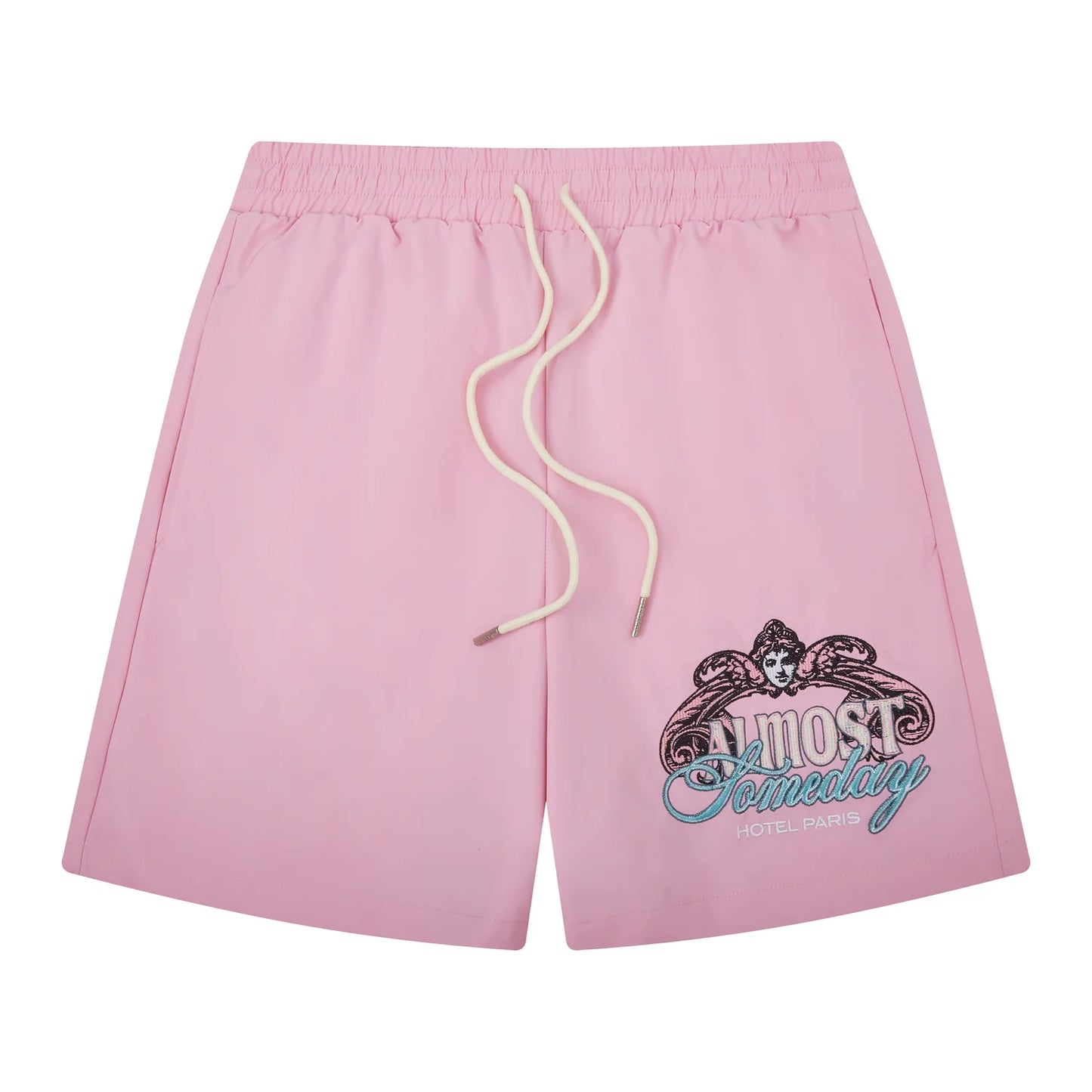 Almost Someday Paris Nylon Shorts Pink