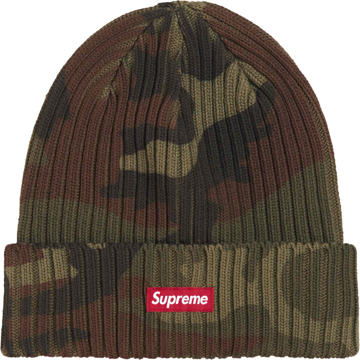 Supreme Overdyed Beanie Woodland Camo