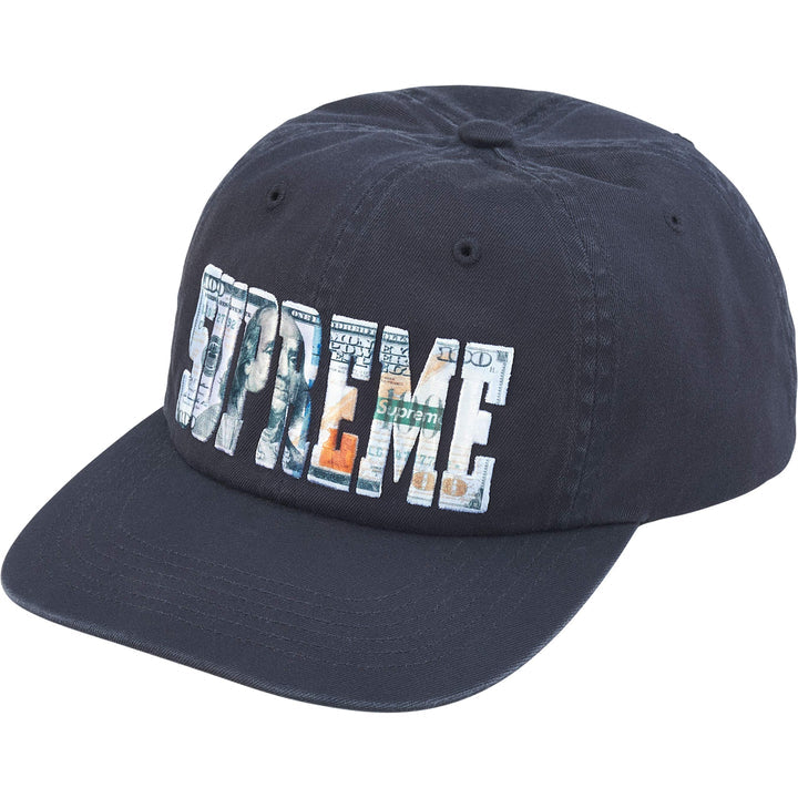 Supreme Embroidered Logo 6-Panel Navy