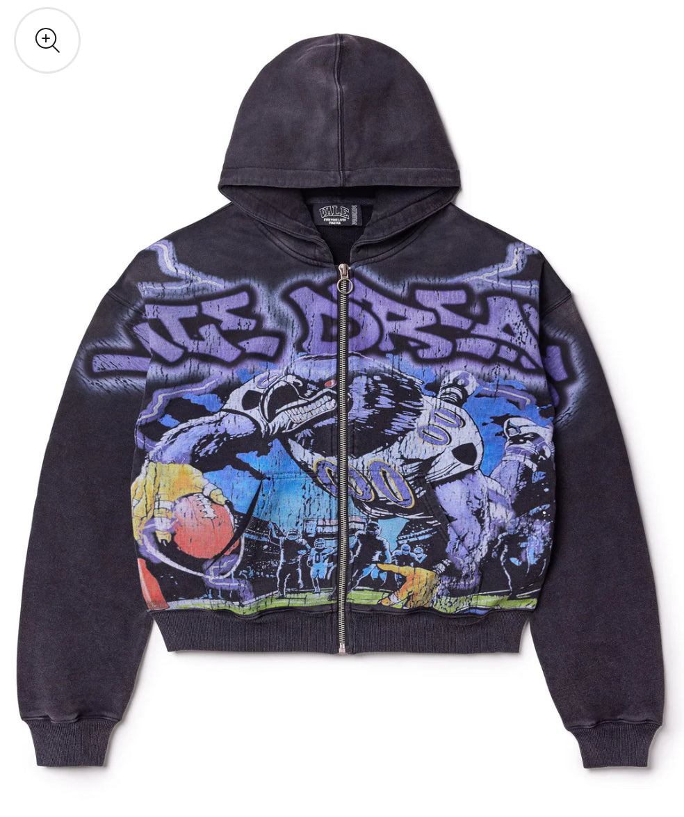 Vale Forever Raven Zip Up Hoodie