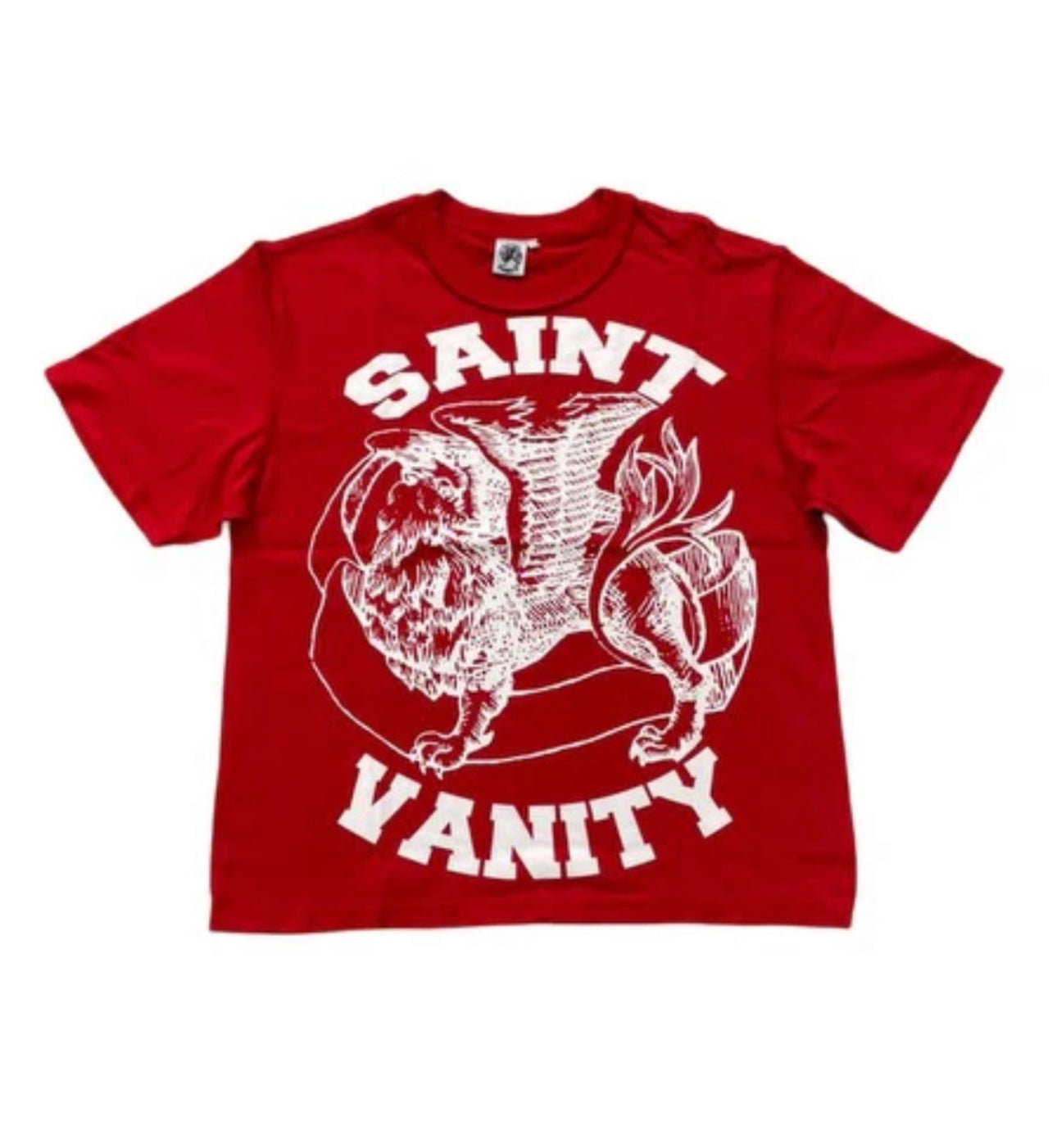 Saint Vanity Red & White Griffin Tee
