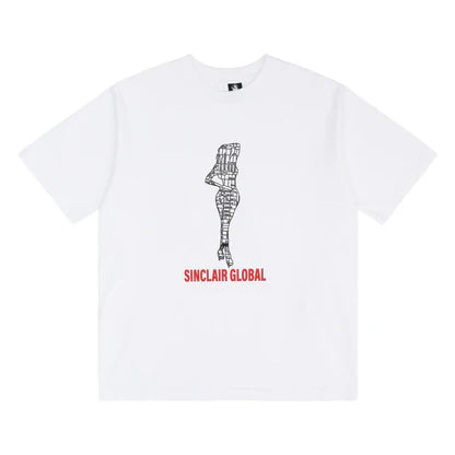 Sinclair Global Map Tee White