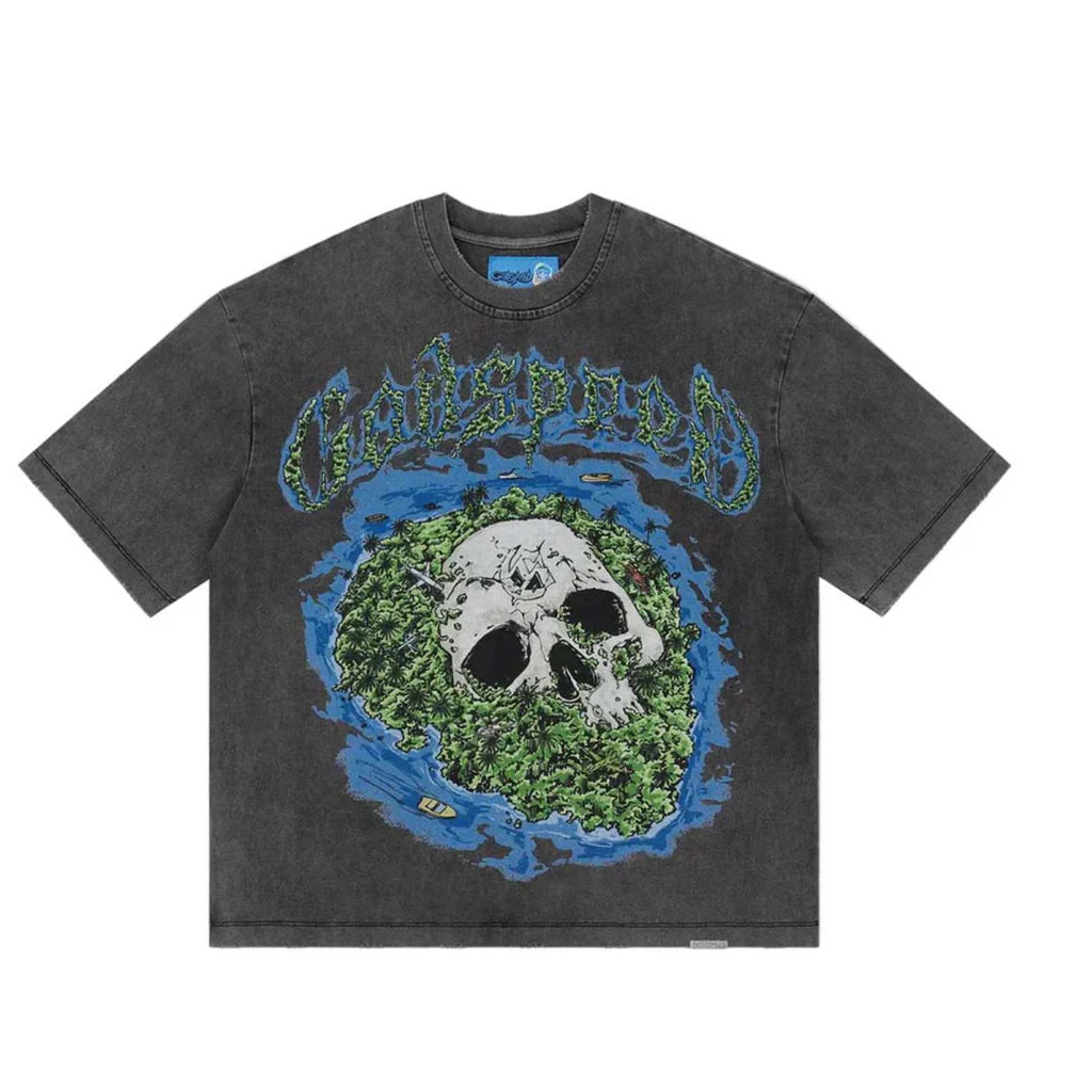 Godspeed Skull Island II T-Shirt NG Grey Wash