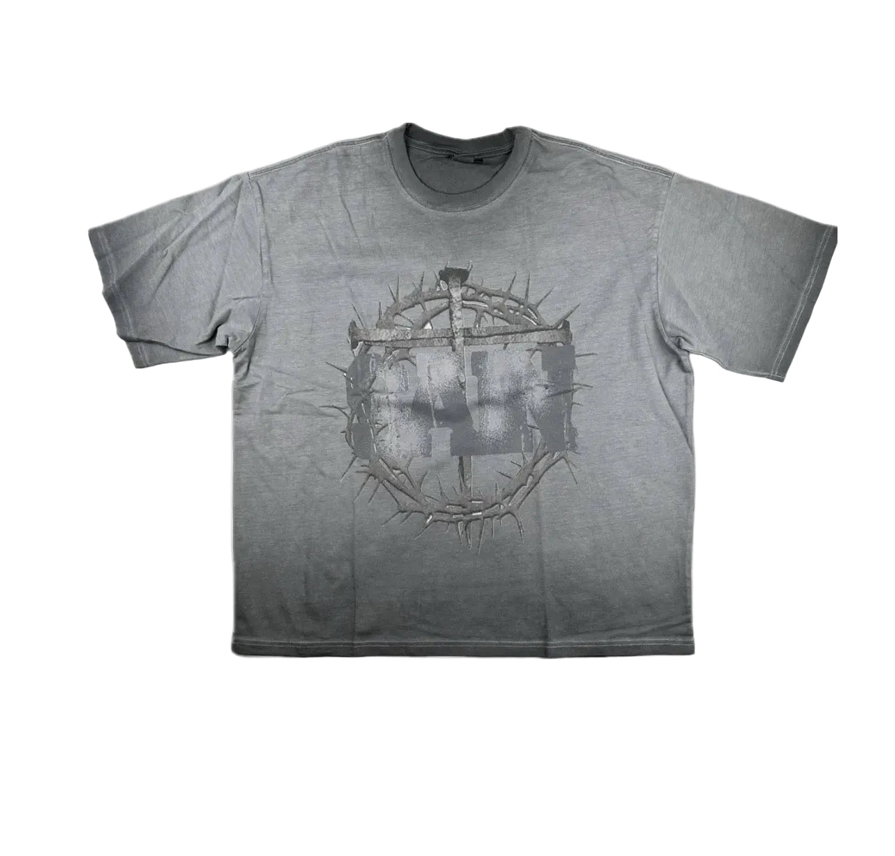 Saint Vanity Cross Tee Grey