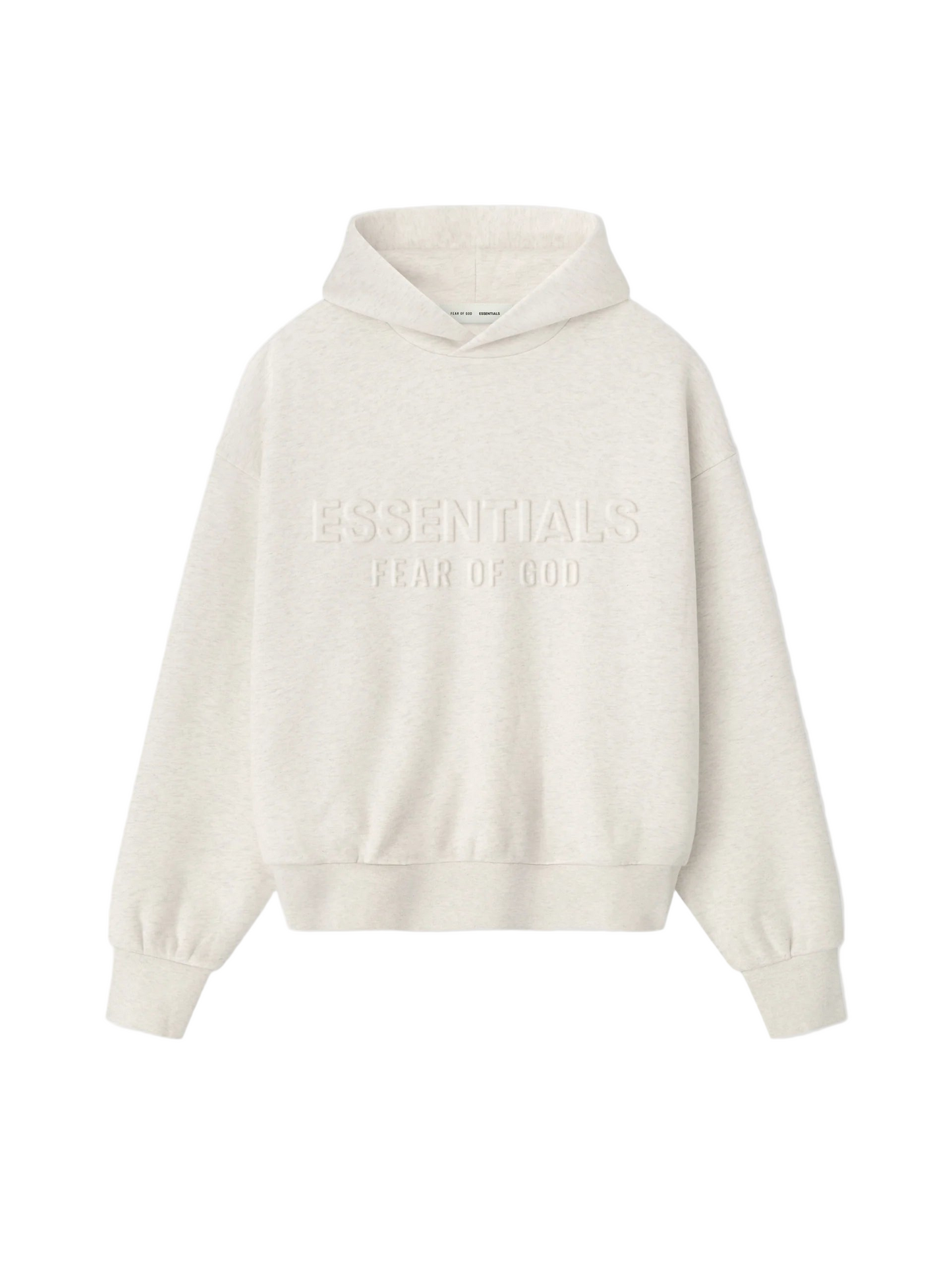 Essentials Fear Of God Embossed Hoodie Oatmeal Heather