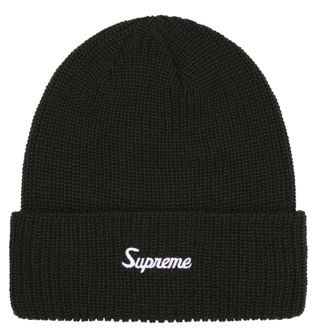 Supreme Loose Gauge Beanie Black