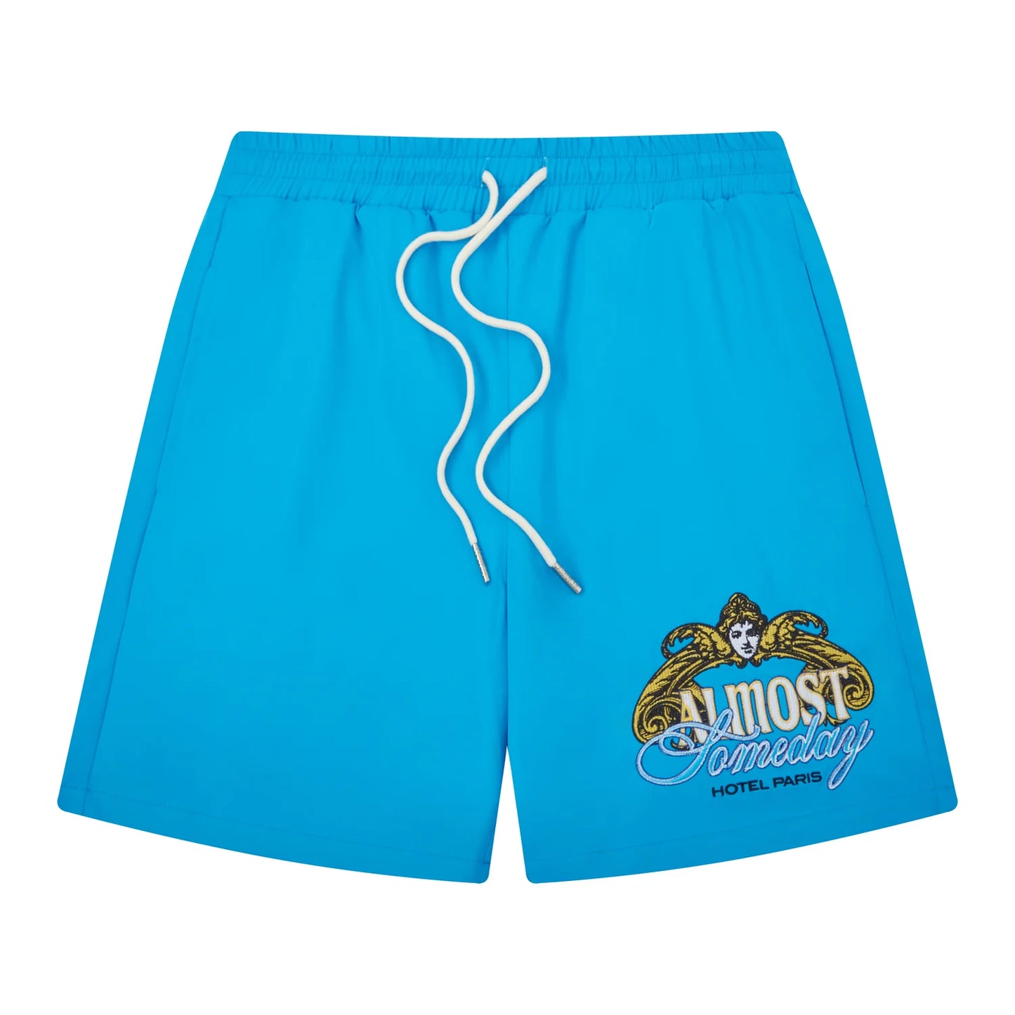 Almost Someday Paris Nylon Shorts Blue