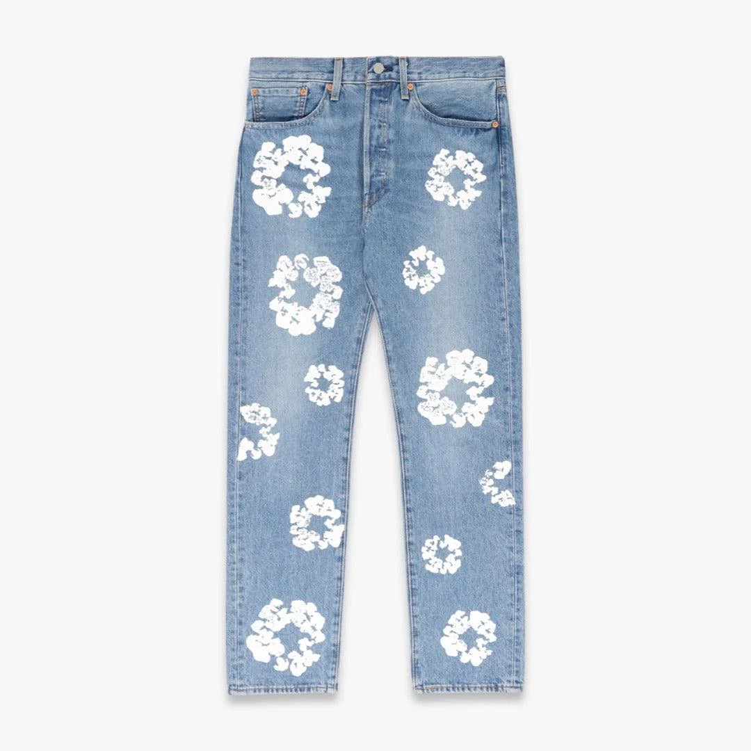Denim Tears x Levi's 501 Jeans ‘Cotton Wreath’ Light Wash