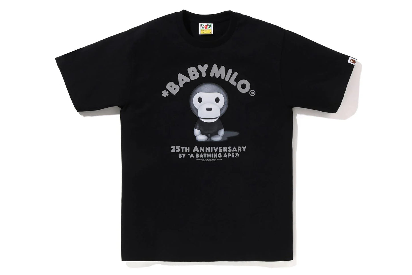 BAPE Baby Milo 25th Anniversary Photo Tee Black