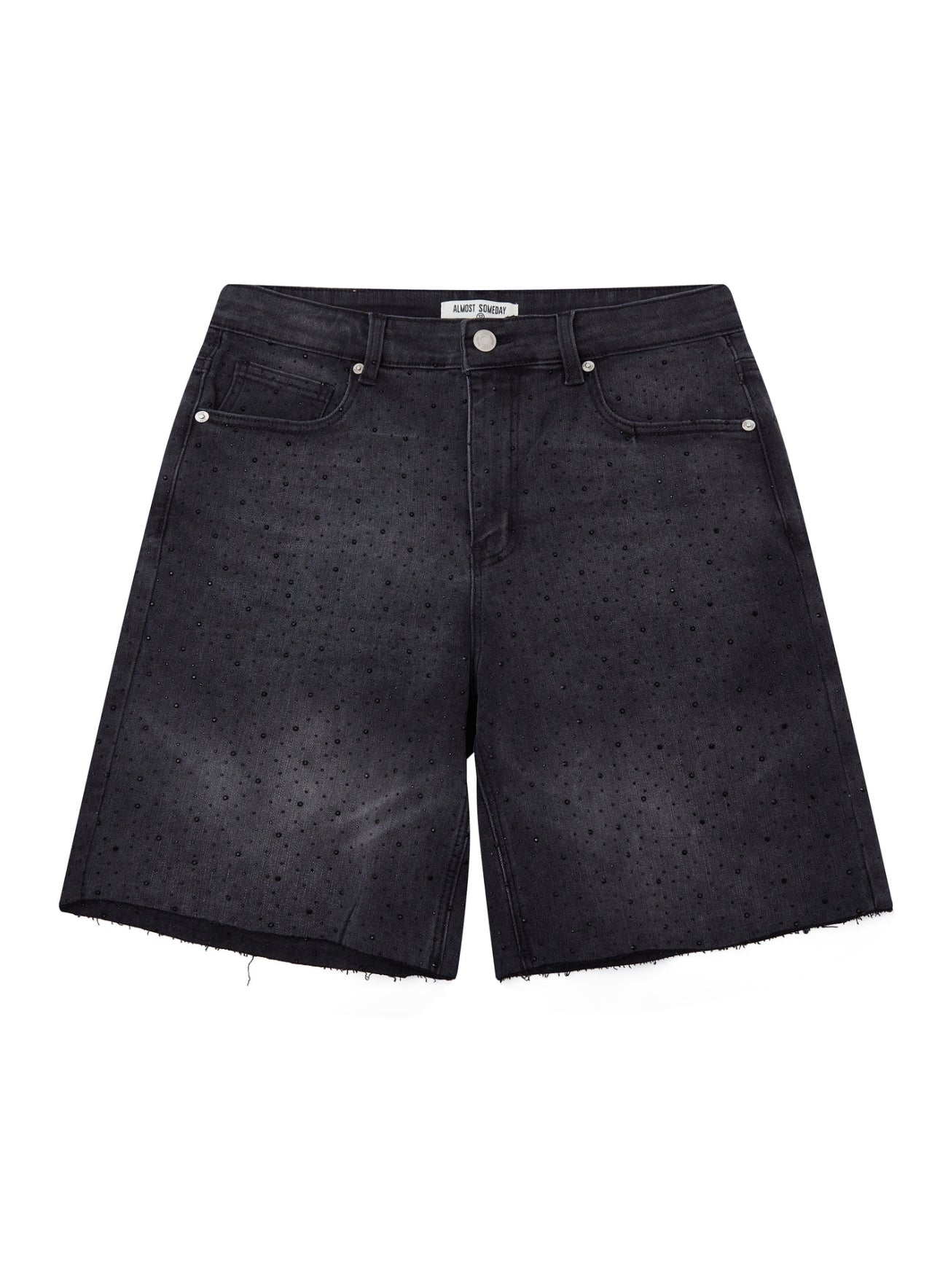 Almost Someday Cosmo Denim Jorts Washed Black