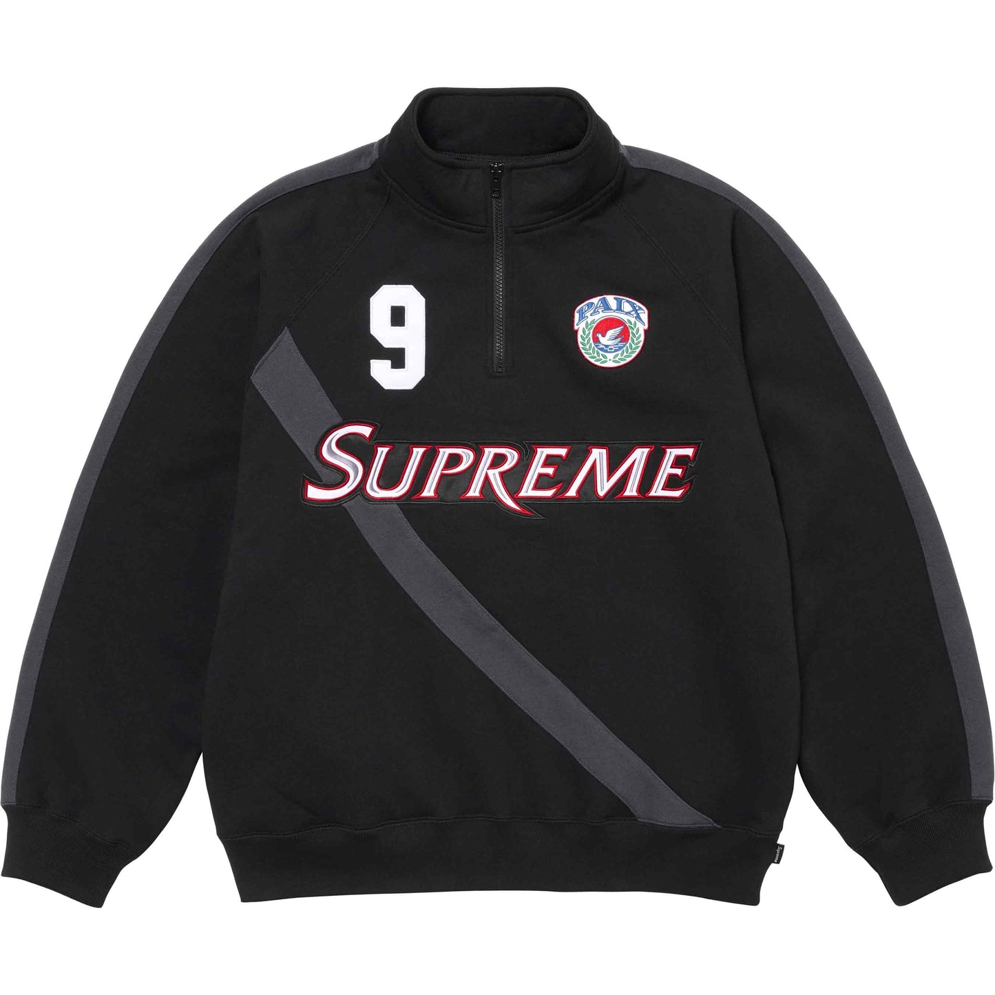 Supreme Equipé Half Zip Sweatshirt Black