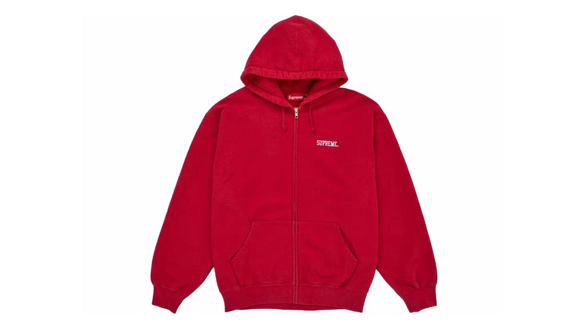 Supreme Blessed Appliqué Zip Up Red