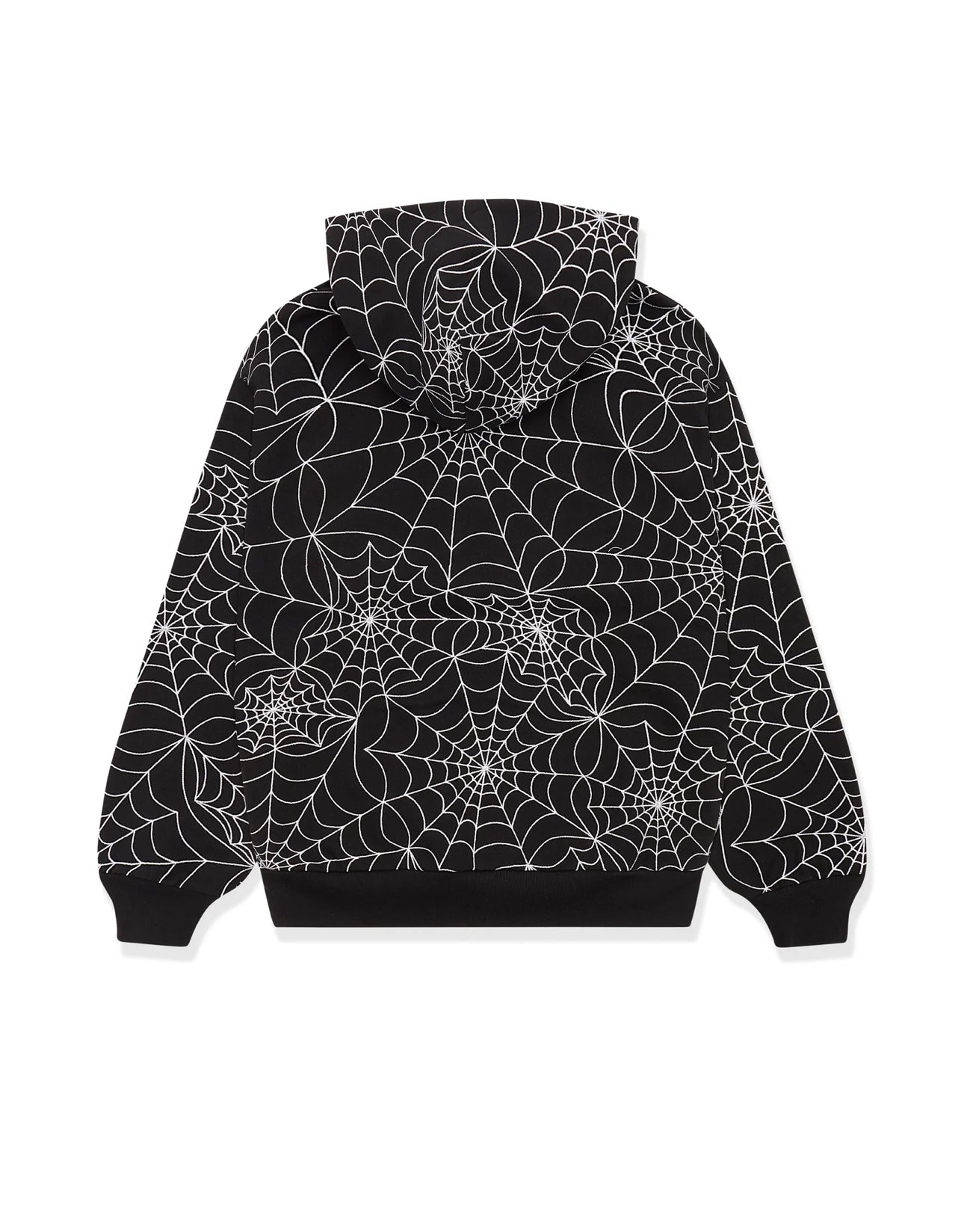 Sp5der Embroidered AOP Hoodie Black