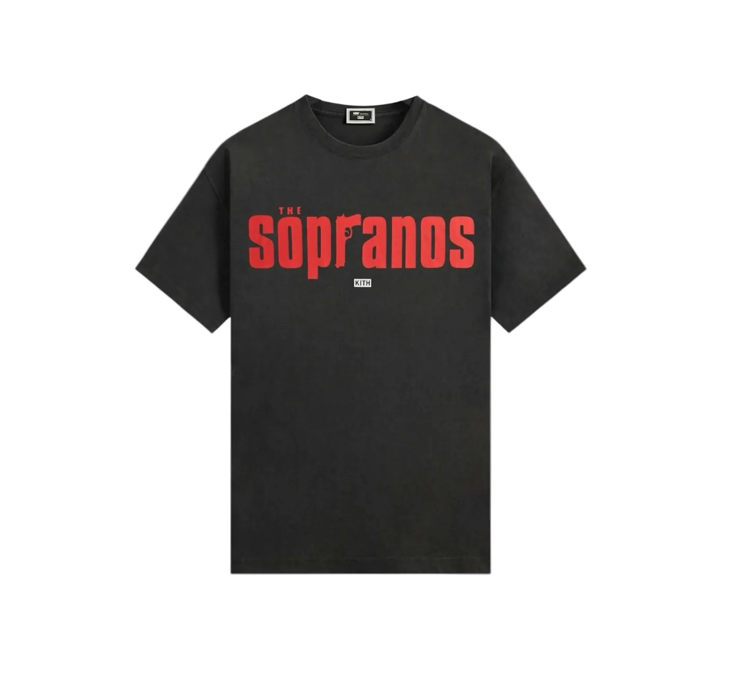 Kith For The Sopranos Main Logo Vintage Tee Black