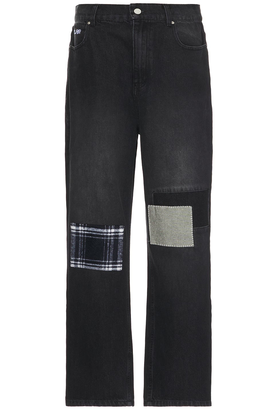 Sinclair Global Country Patched Denim Jean Washed Black