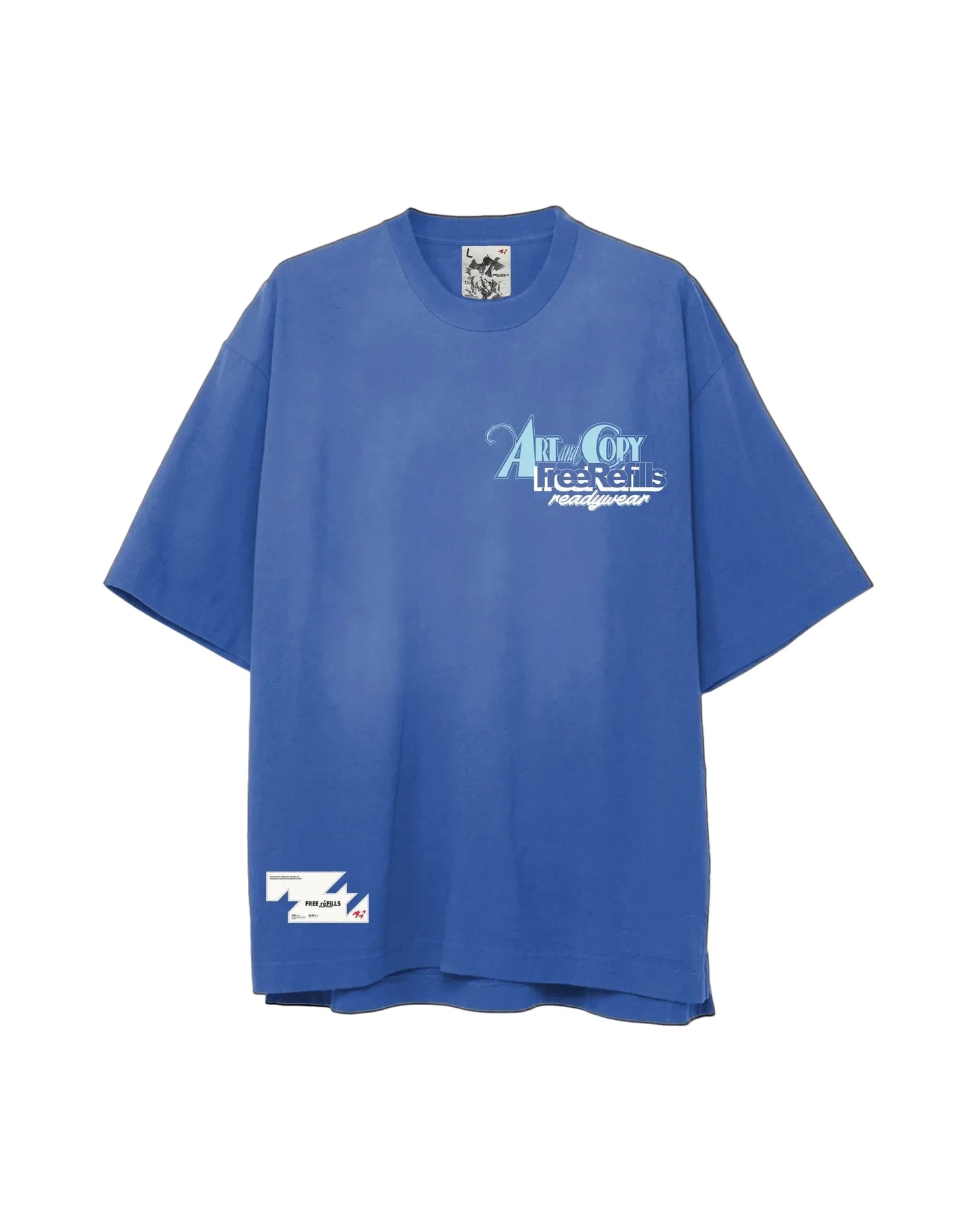 Free Refills Art Dept. Tee Blue