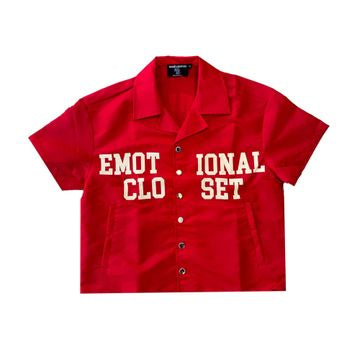Mixed Emotions Nylon Shirt ‘Backyard’ ‘Red’